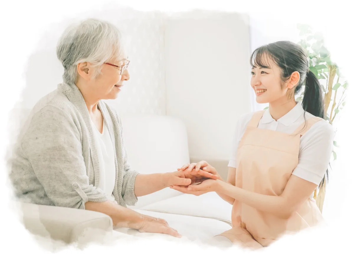 ご利用者様に寄り添うキナリの看護スタッフ